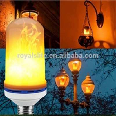 Wholesale LED Flame Effect Fire Light Bulb E26 E27 Flickering Flame Lamp Simulated Decorative christmas led light